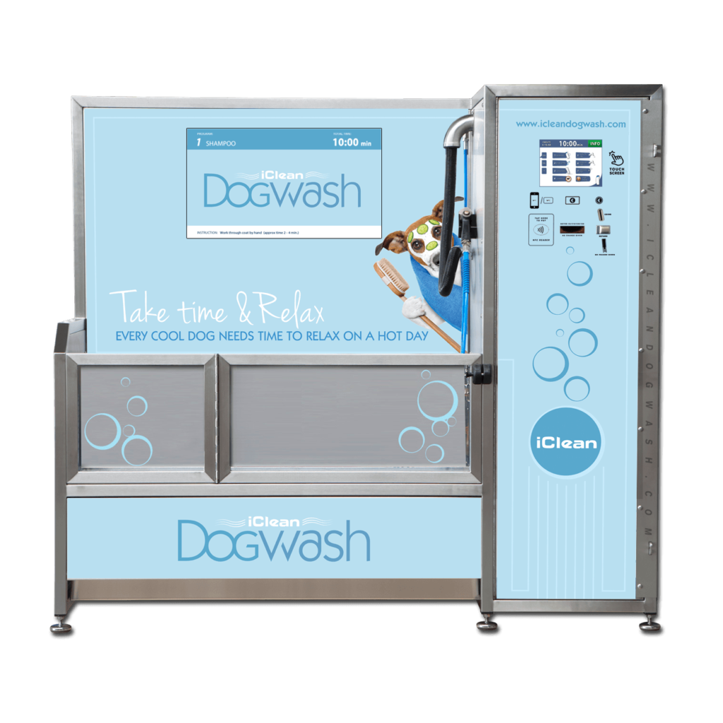 Visuel personnalisation Iclean Dogwash - Take time and relax